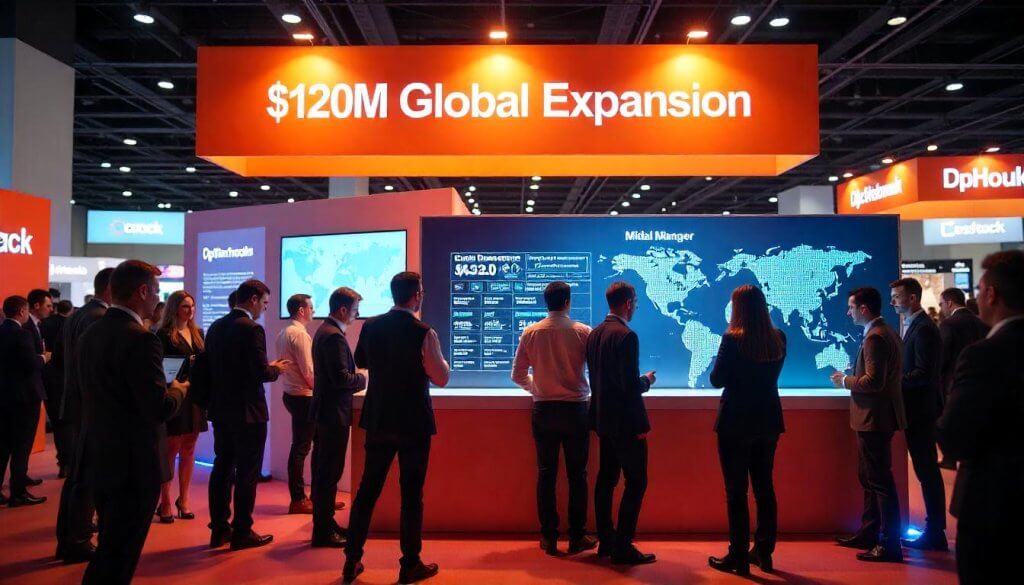 Team promotes platform post-debt facility at trade show